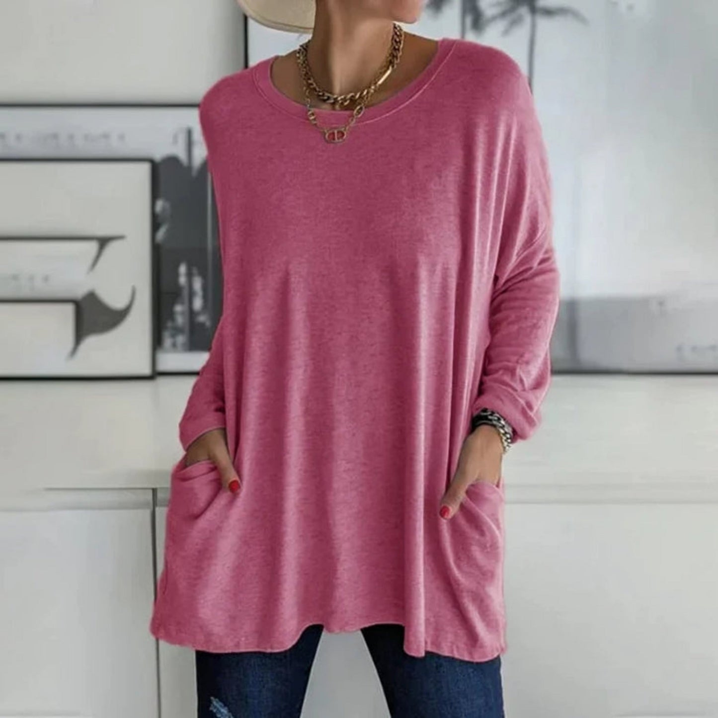 Rosamonde | Oversize Sweater For Women | Practical Pockets