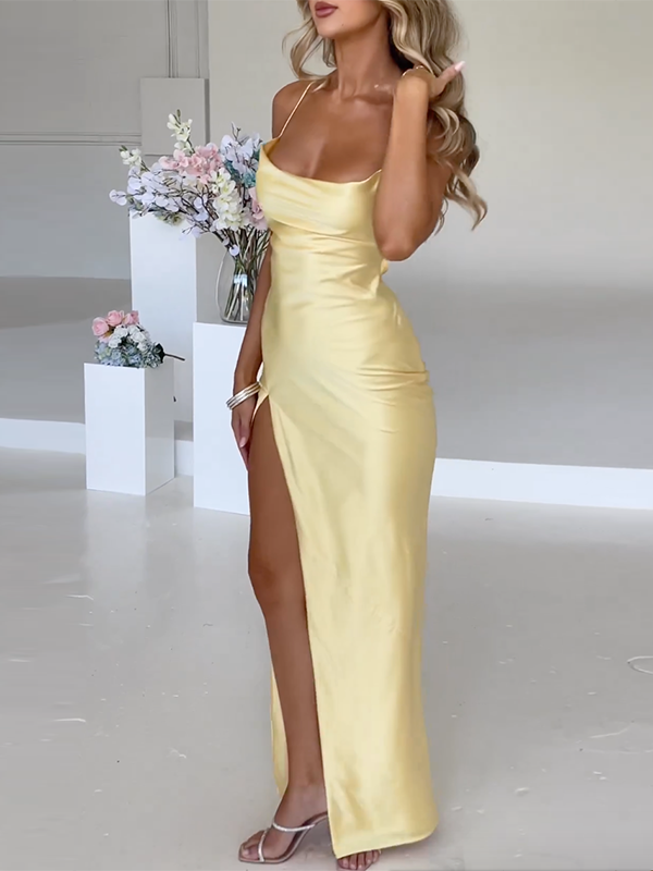 Maxi Robe de Bal Fendue - Fente Latérale - Élégante