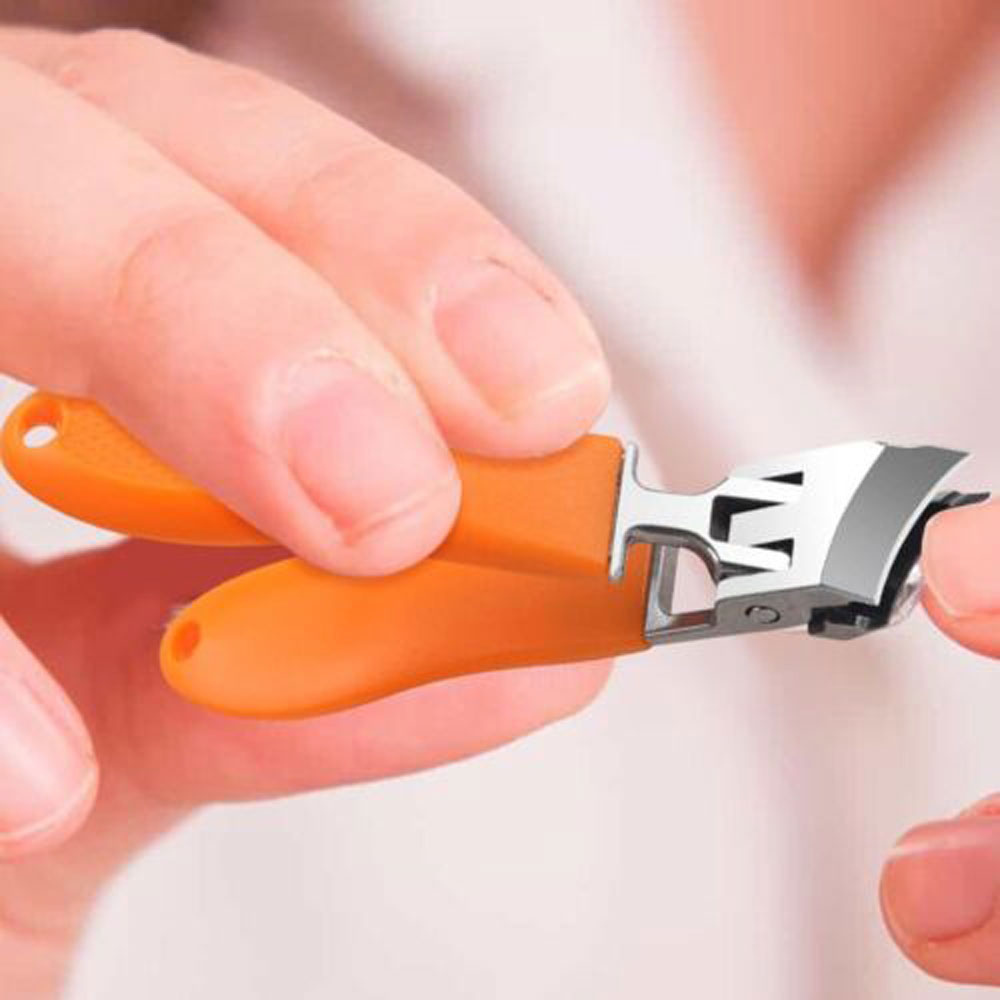 TrimPro – Coupe-ongles incliné à pointe ajustable avec anti-éclaboussures