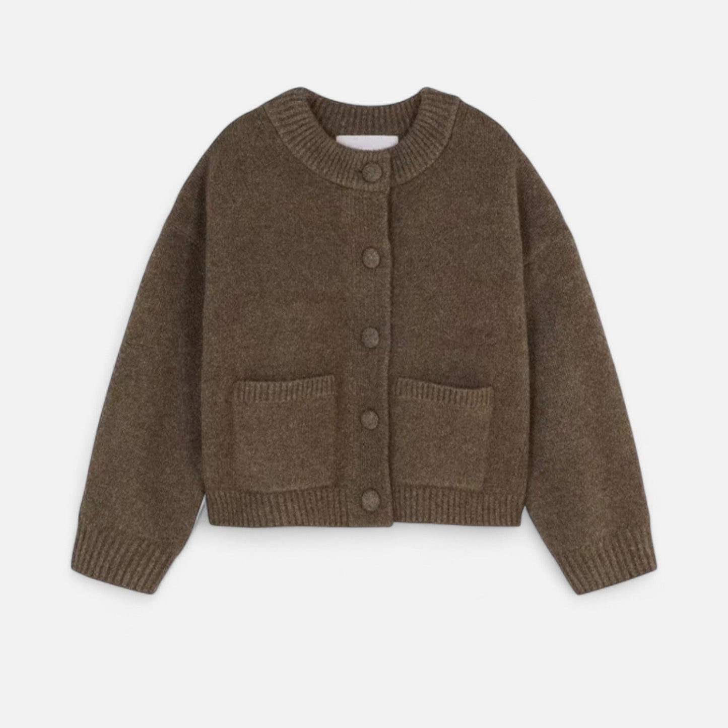 Femurea | Women’s Knitted Cardigan – Button-Up with Pockets