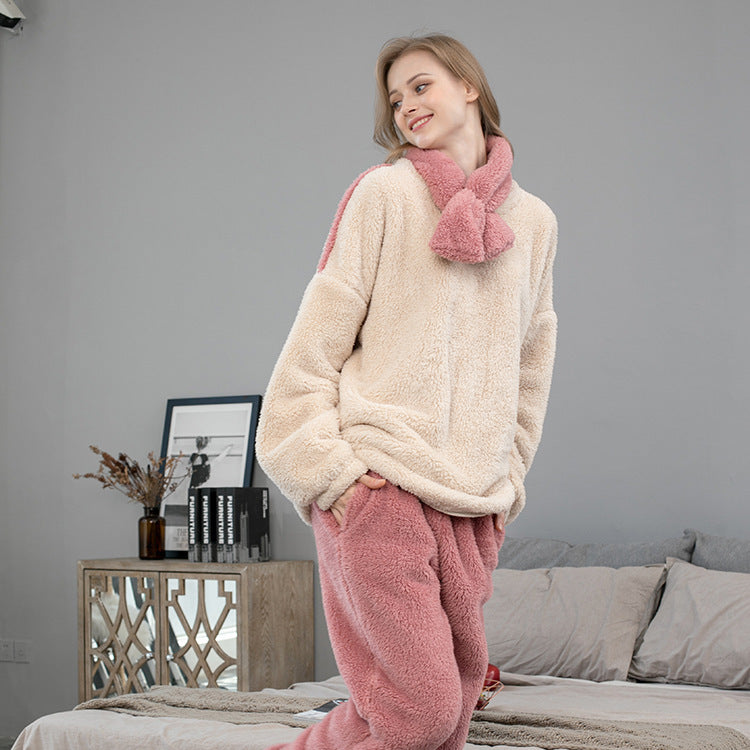 Fluffy Kerst Pyjama Set – Warme & Comfortabele Winterloungewear
