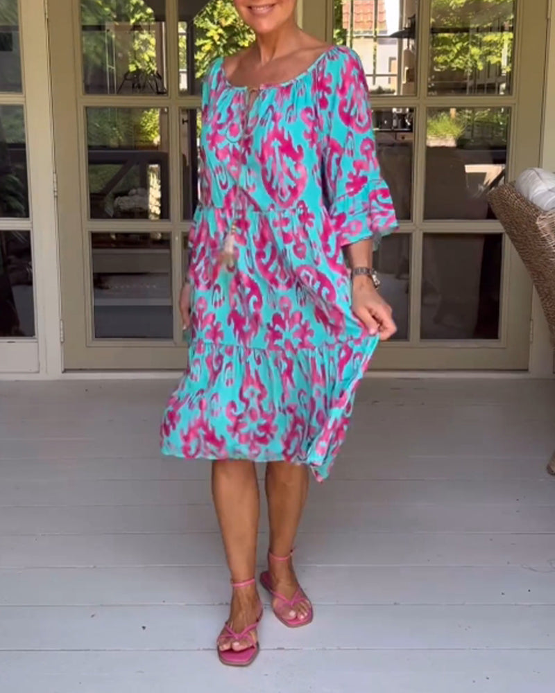 Coralie | Soft Relaxed Print Dress