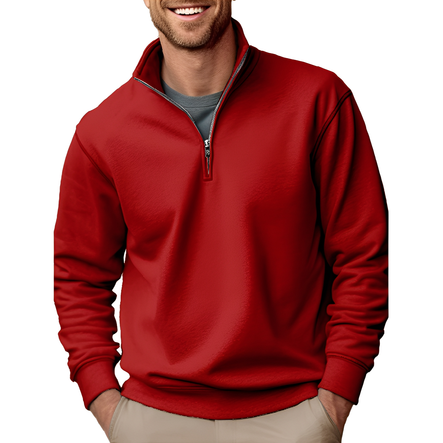 Pull Avec Demi-Fermeture Éclair Pour Hommes | Idéal Pour Le Quotidien
