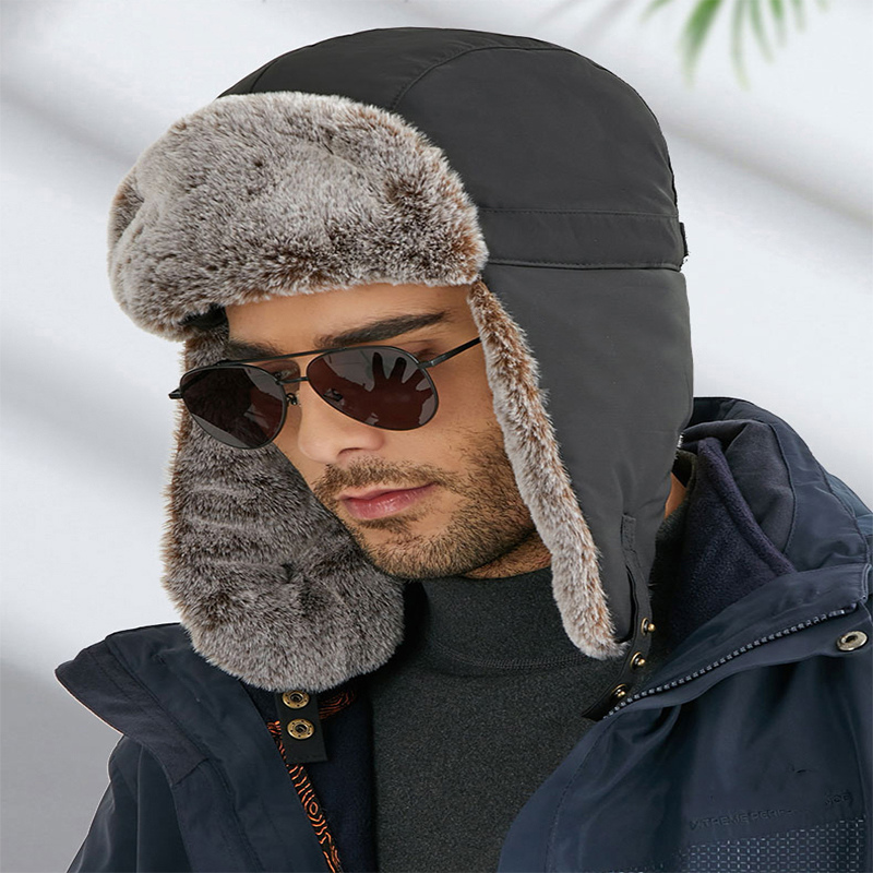 HeadCozy – Chapeau en polaire réglable avec longues rabats