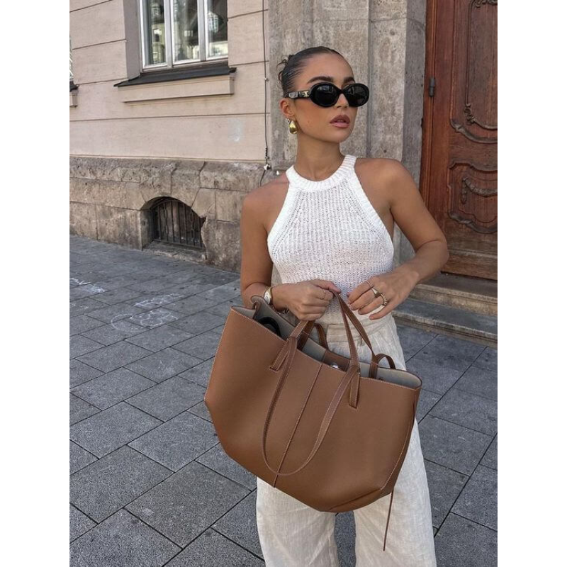 Grote Shopper Tas van Imitatieleer voor Dames