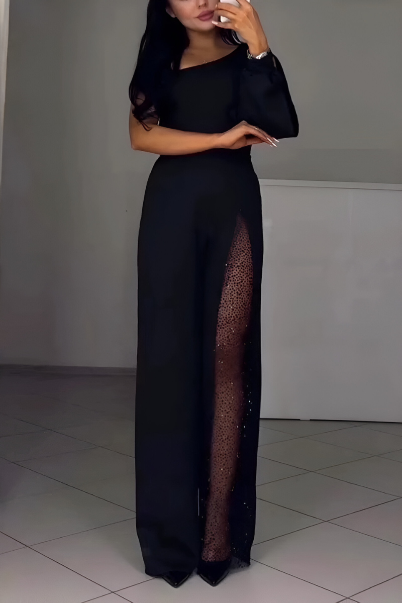 Ines™ | Moderne Jumpsuit met Wijde Pijpen