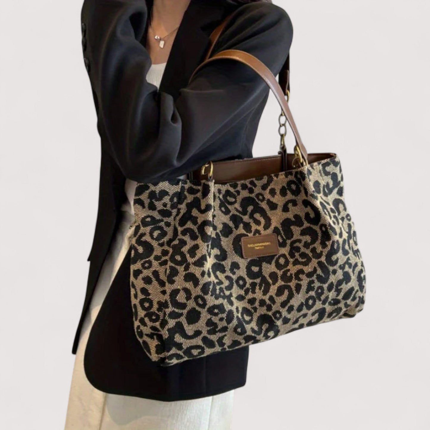 Edith | Standardní taška s leopardím vzorem – premium