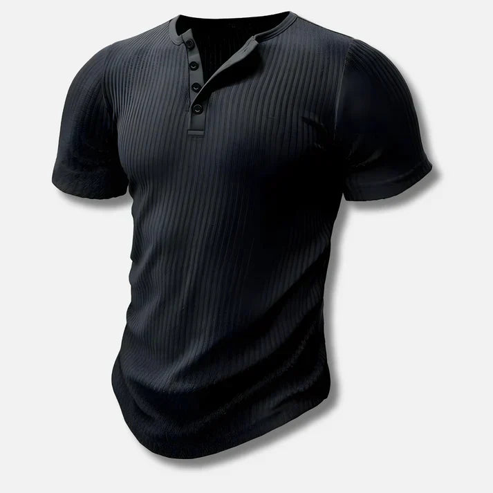 Amaury – T-shirt homme col Henley