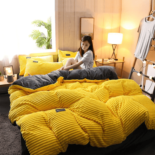 Cozy Thick Winter Bedding Set – Warm Plush Comfort
