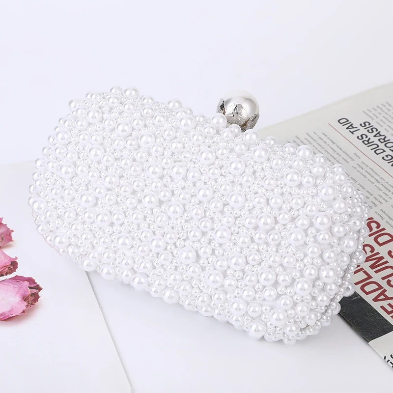 Annelies – Handtas met Afneembare Schouderband en Kralendecoratie
