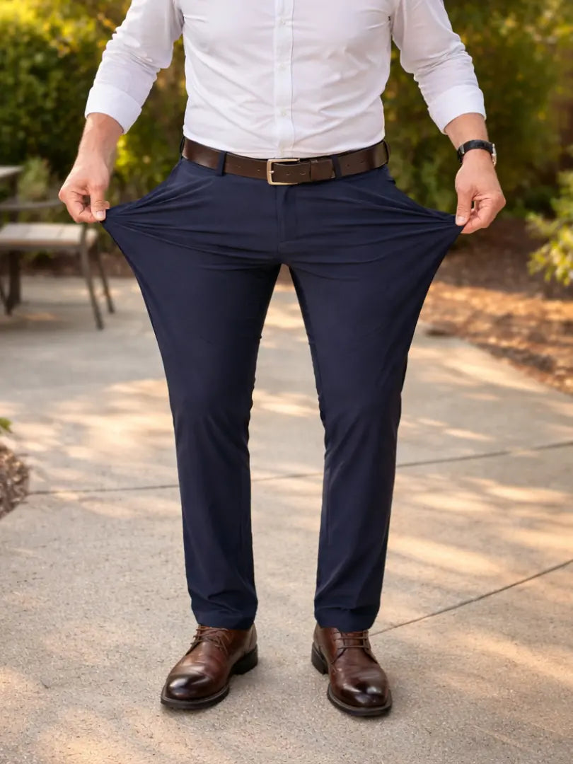 Rafello&Co | Hoog-Elastische Zijdezachte Pantalon Rafello&Co