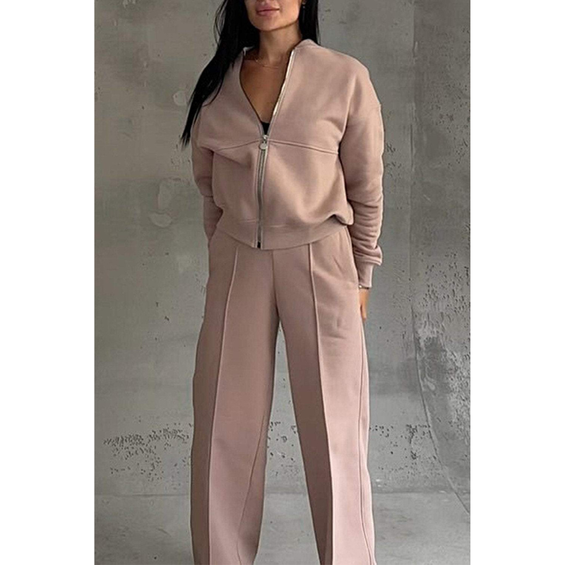 Rae Street Lounge Set – Tweedelig Damespak met Bomberjack & Wijde Jogger