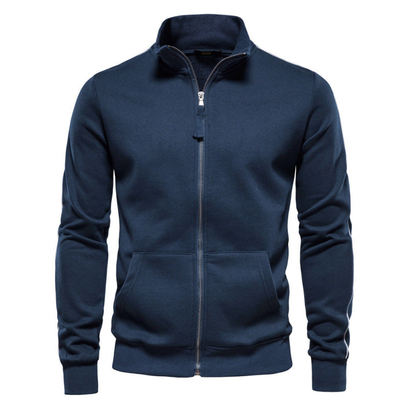 Heren Pullover met Half Zip en Zakken