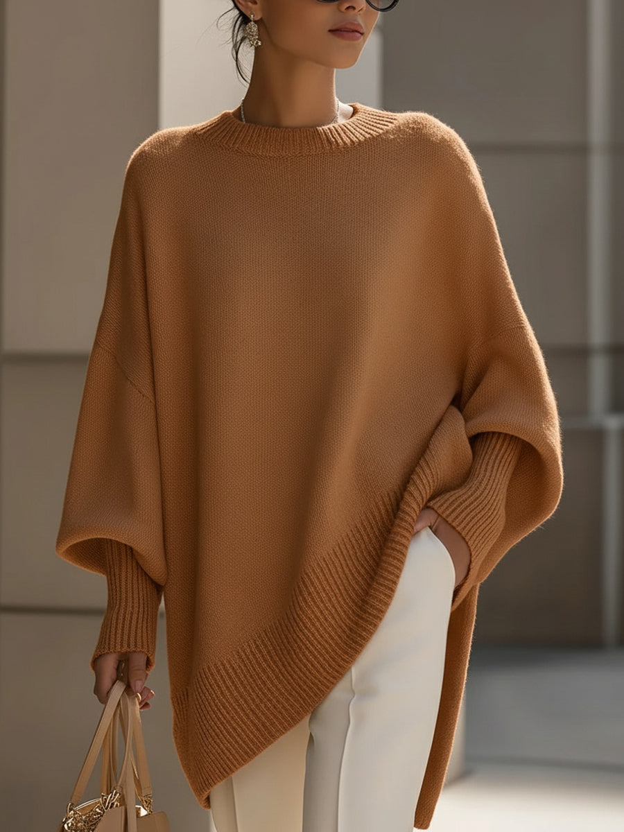 'London' Sweter Ponczo Oversize