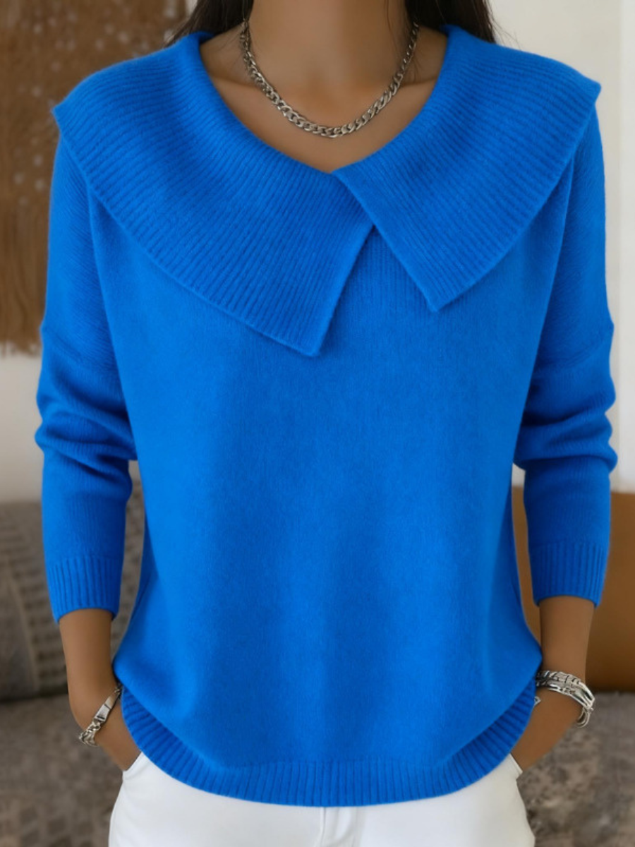 Emilia CozyKnit | Warmer Pullover mit Softkragen