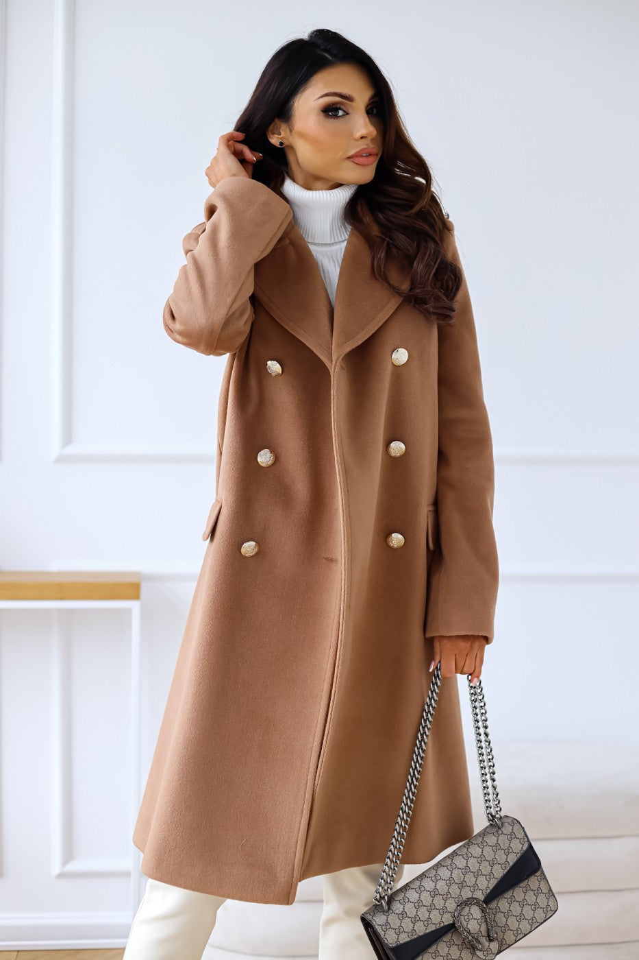 Noor | Double-breasted Women's Coat in Classic Style