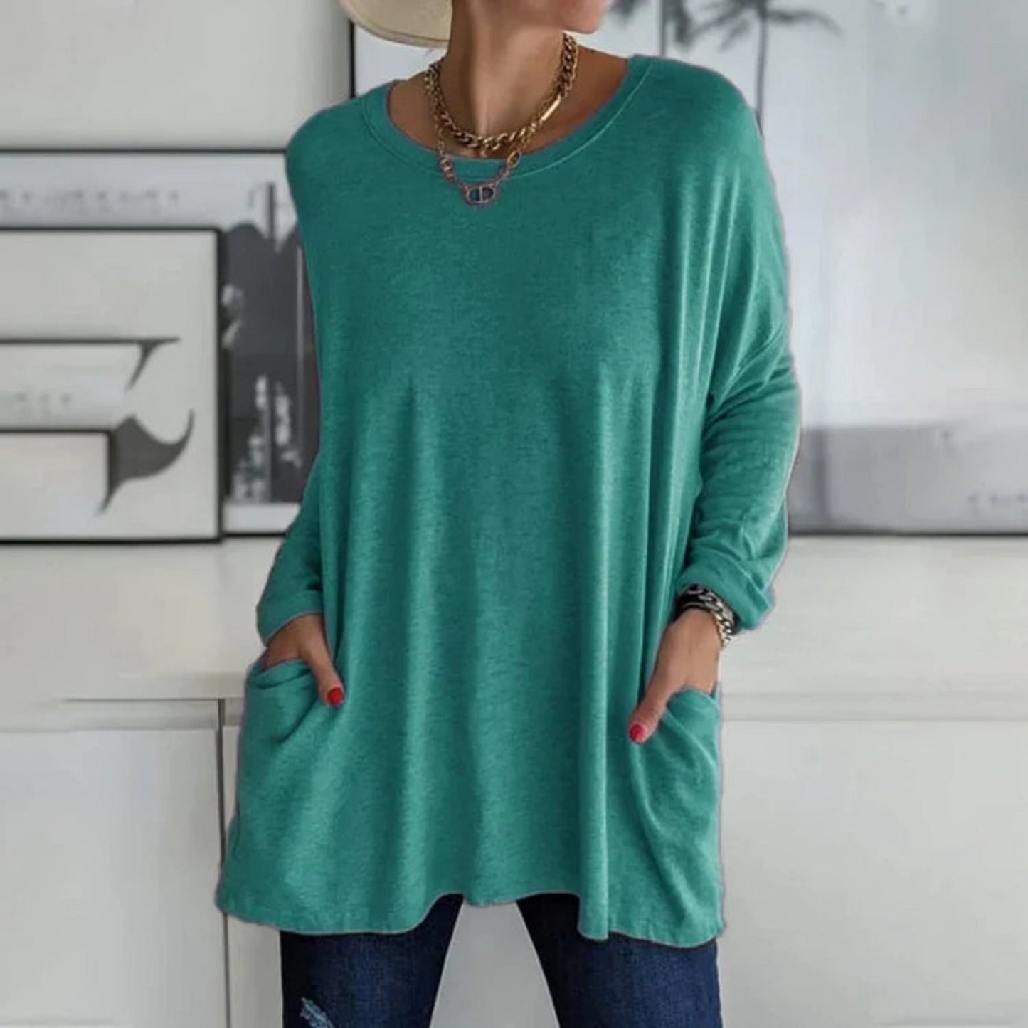 Rosamonde | Oversize Sweater For Women | Practical Pockets
