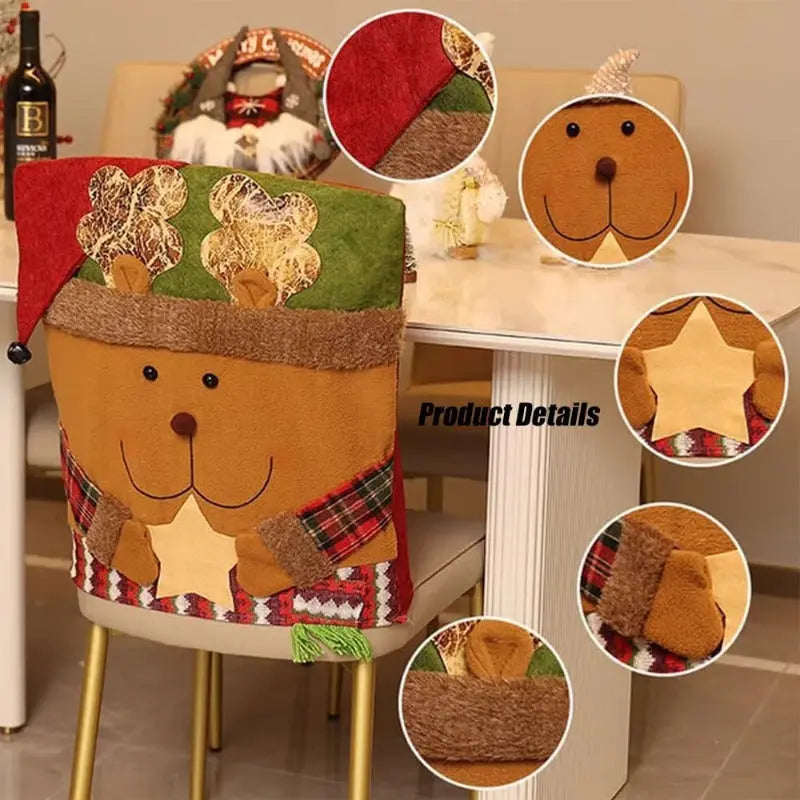 CheerCover | Christmas Chair Covers – Santa, Snowman & Reindeer TARHUS  Christmas