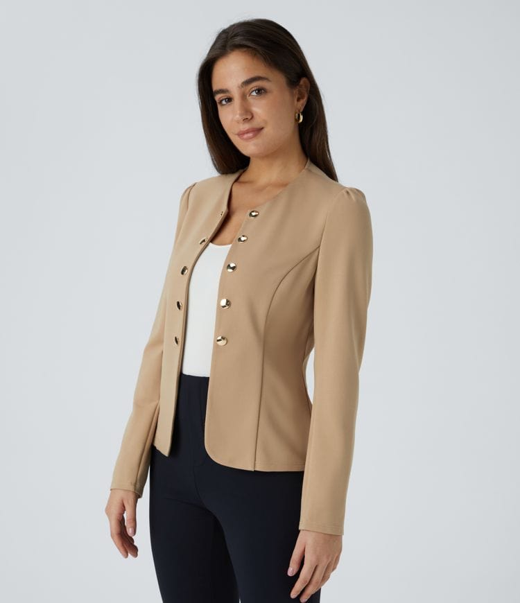 Tailored Blazer - Gold Button