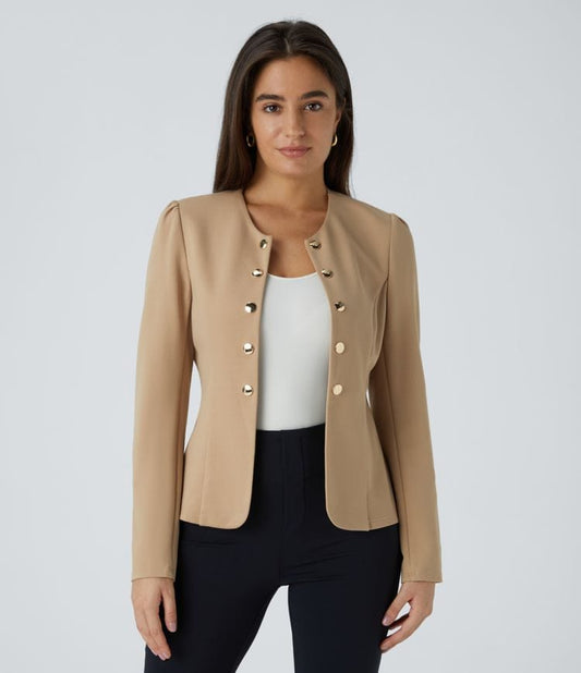 Tailored Blazer - Gold Button