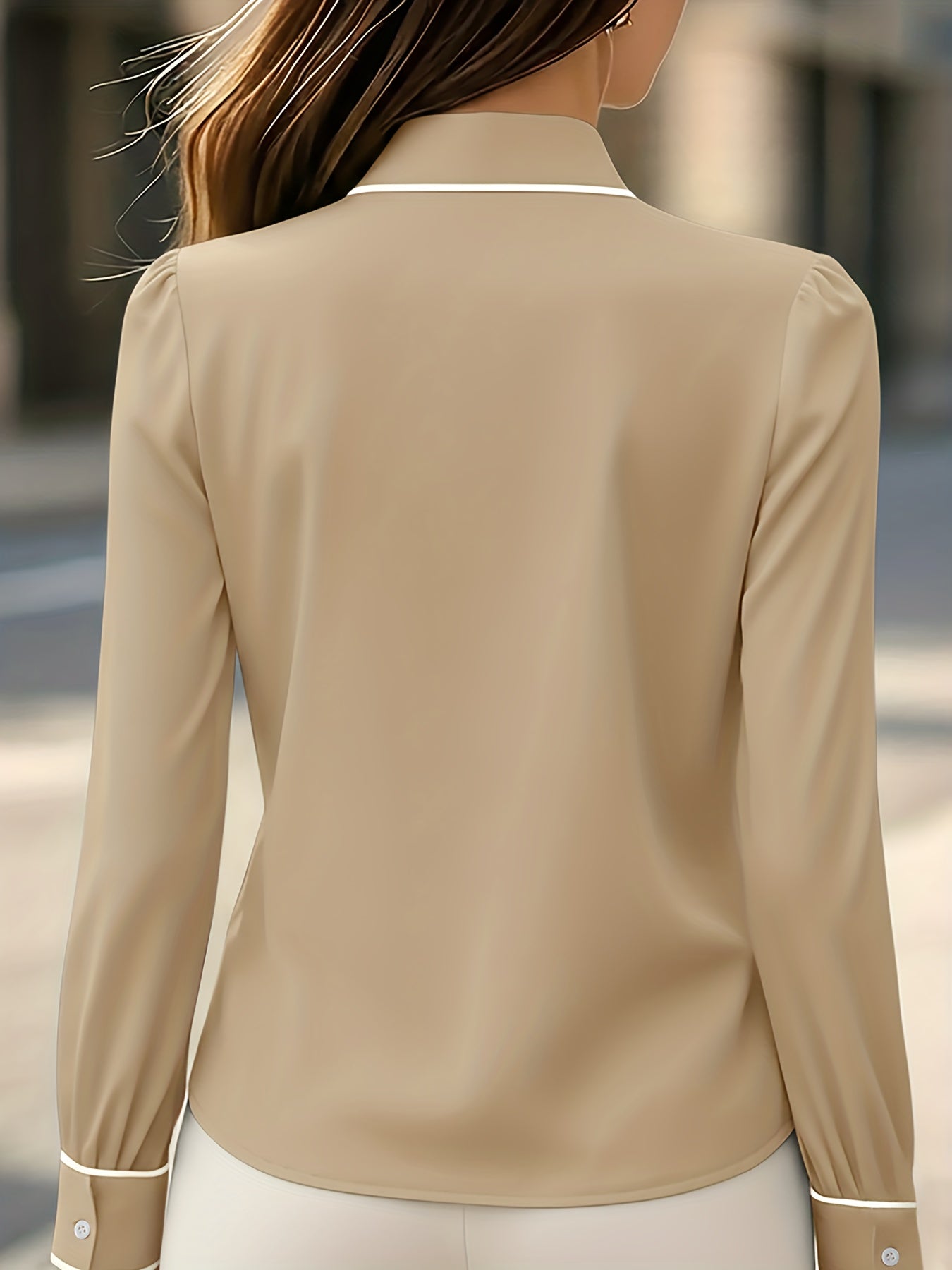 Briella - Long Sleeve Shirt With Front Tie