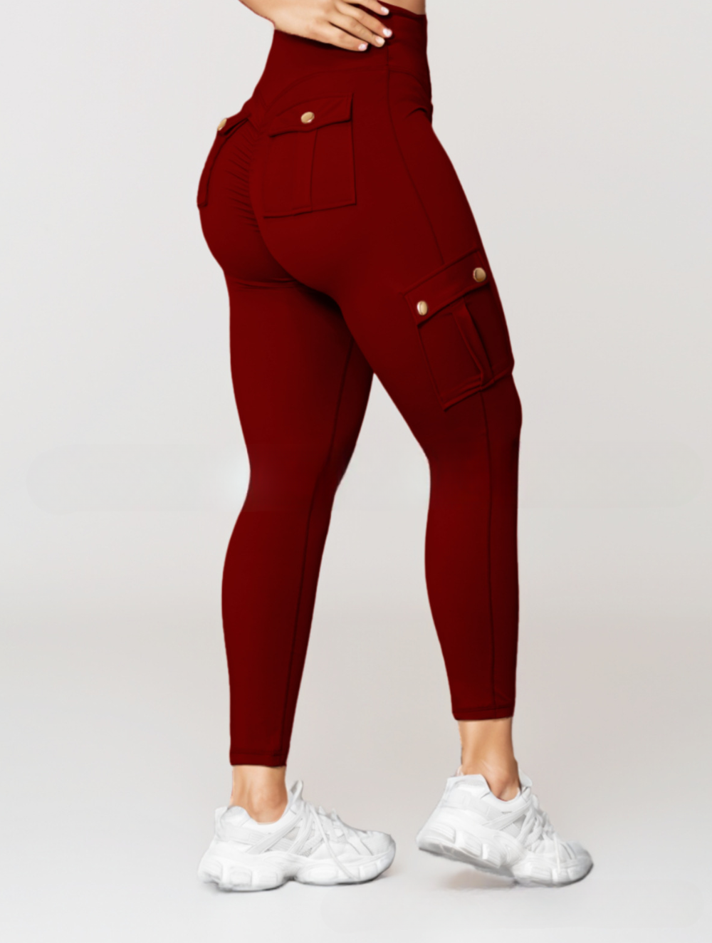 Alice – Pantalon taille haute tendance avec plusieurs poches et coupe décontractée