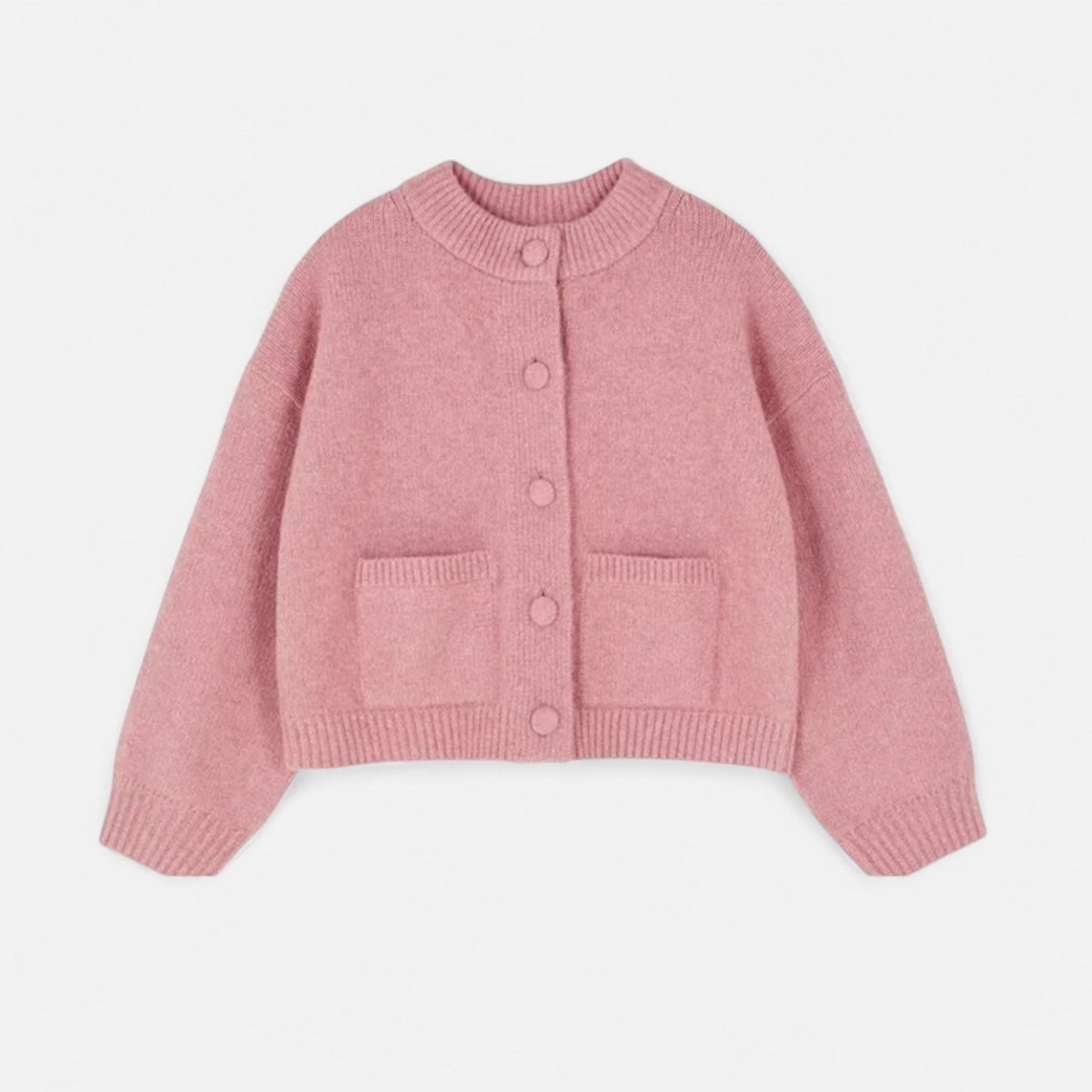 Femurea | Women’s Knitted Cardigan – Button-Up with Pockets