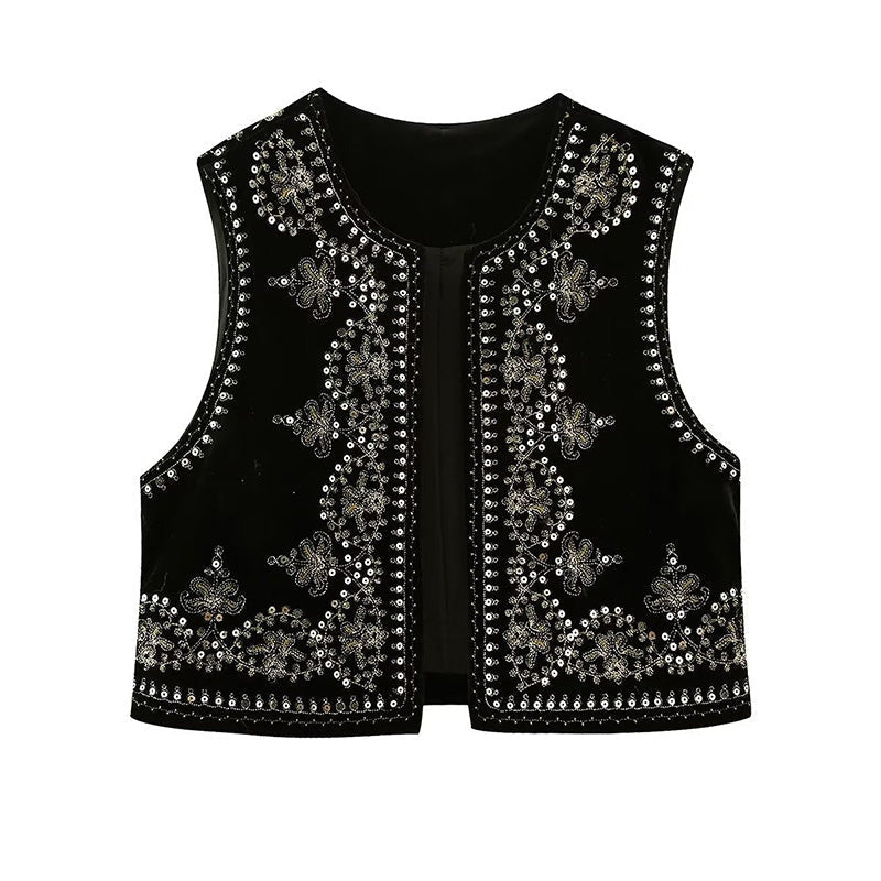 Elena – Gilet sans manches élégant au design classique et à la coupe décontractée