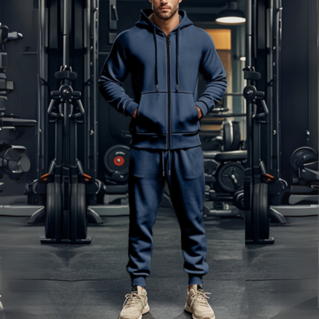 Arlo – Ensemble deux pièces décontracté avec sweat à capuche zippé et pantalon ample