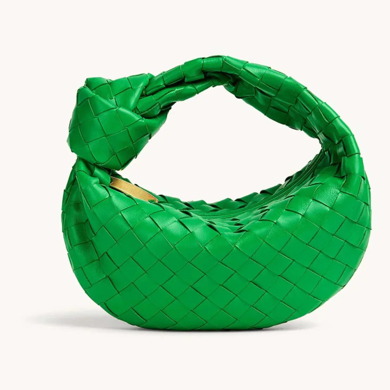 Kleine Gevlochten Handtas met Ritssluiting