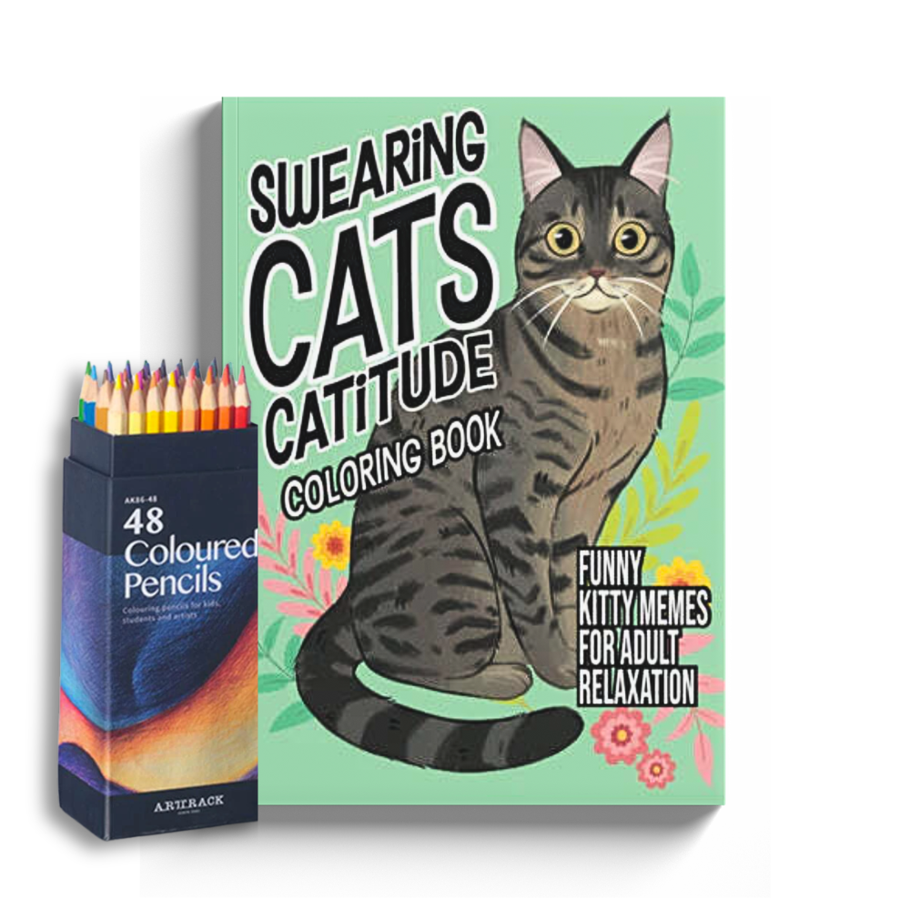 Funny Cat Coloring Book for Adults | Hilarious Cat Memes & Illustrations for Cat Lovers