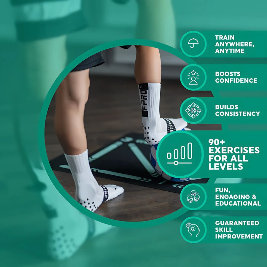 Fußball Pro Trainingsmatte und Video-Trainingsprogramm
