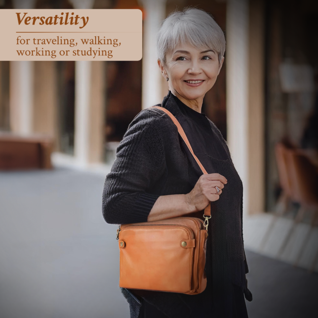 Kim™ | Classic Leather Crossbody