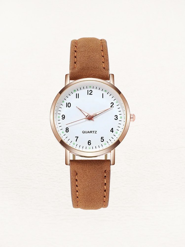 Women’s Round Dial Watch | Minimalist Quartz Watch