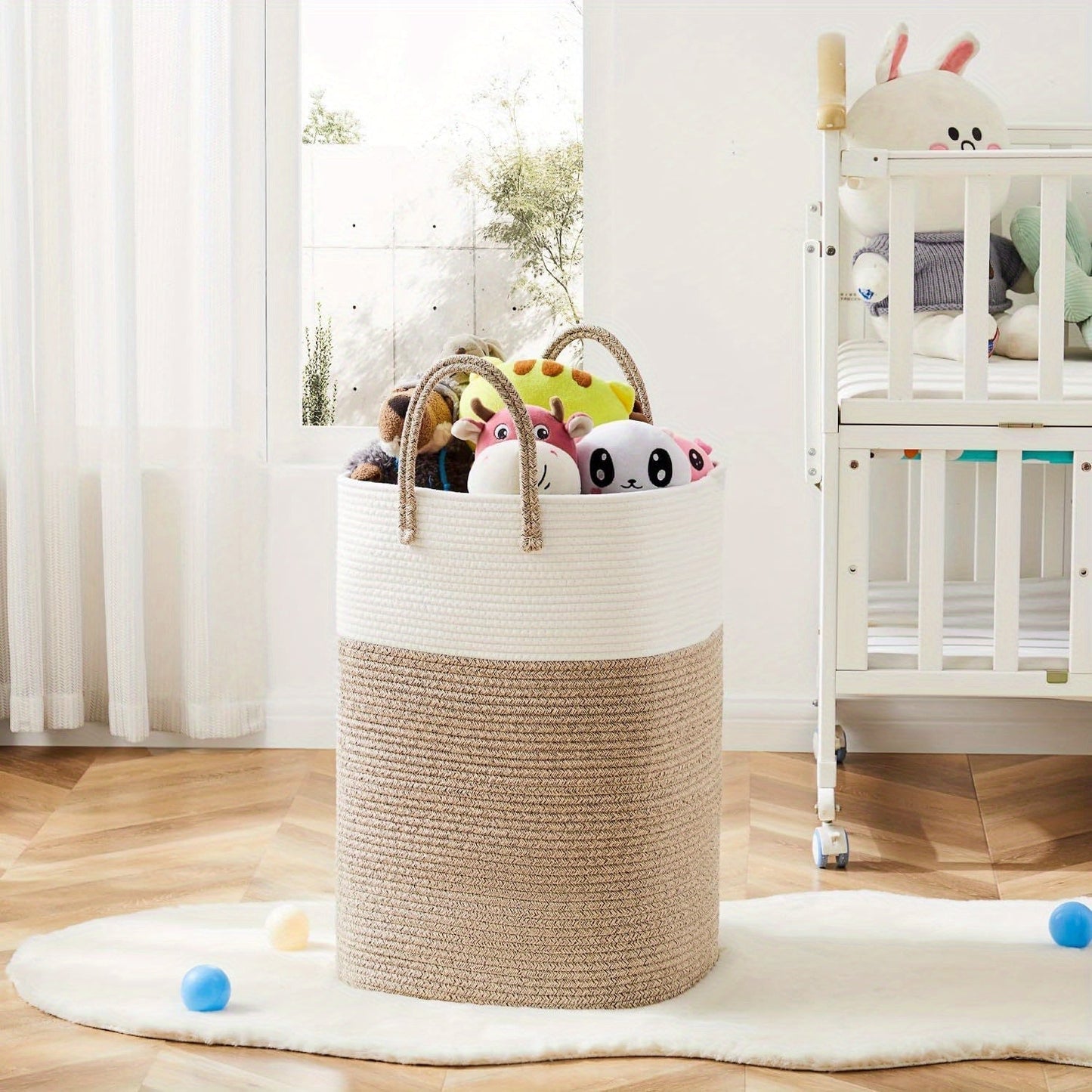 Wasmand Extra Groot | Opvouwbare Opbergmand met Handgrepen