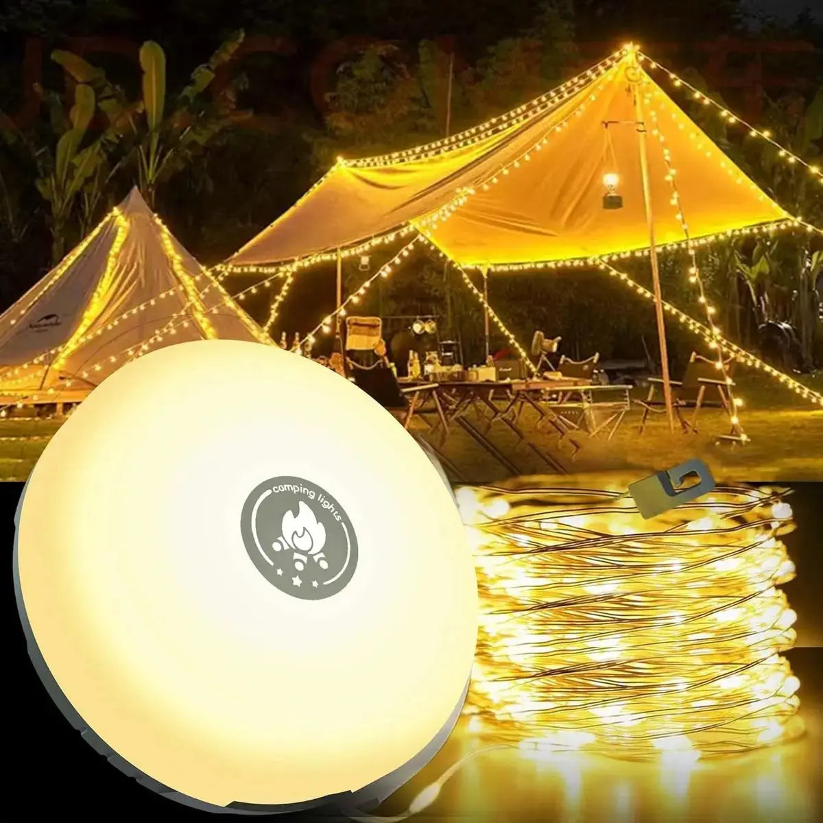 4-in-1 Multi-Function Camping Light – Light, Power & Comfort