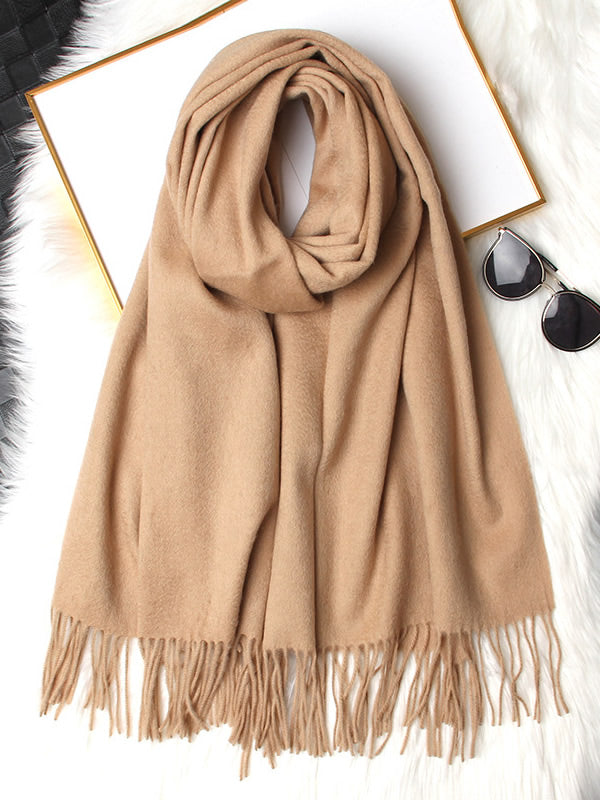Écharpe Hiver à Franges pour Femme | Idéale pour la Saison Froide