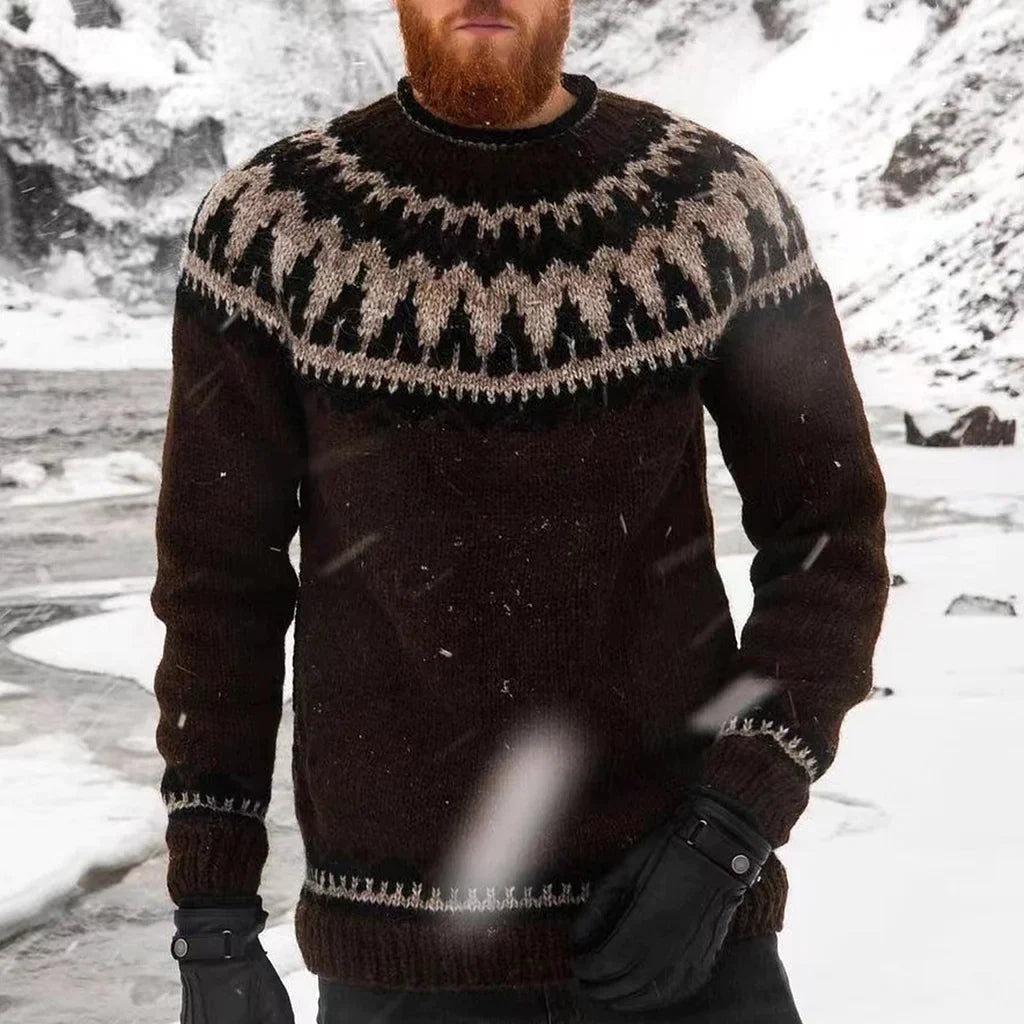 Alfred - Hyggelig long-sleeved sweater with round neckline