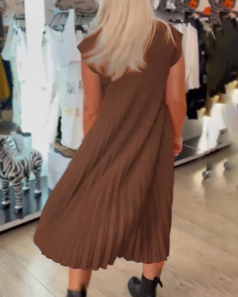 Everyday Pleated Midi Dress