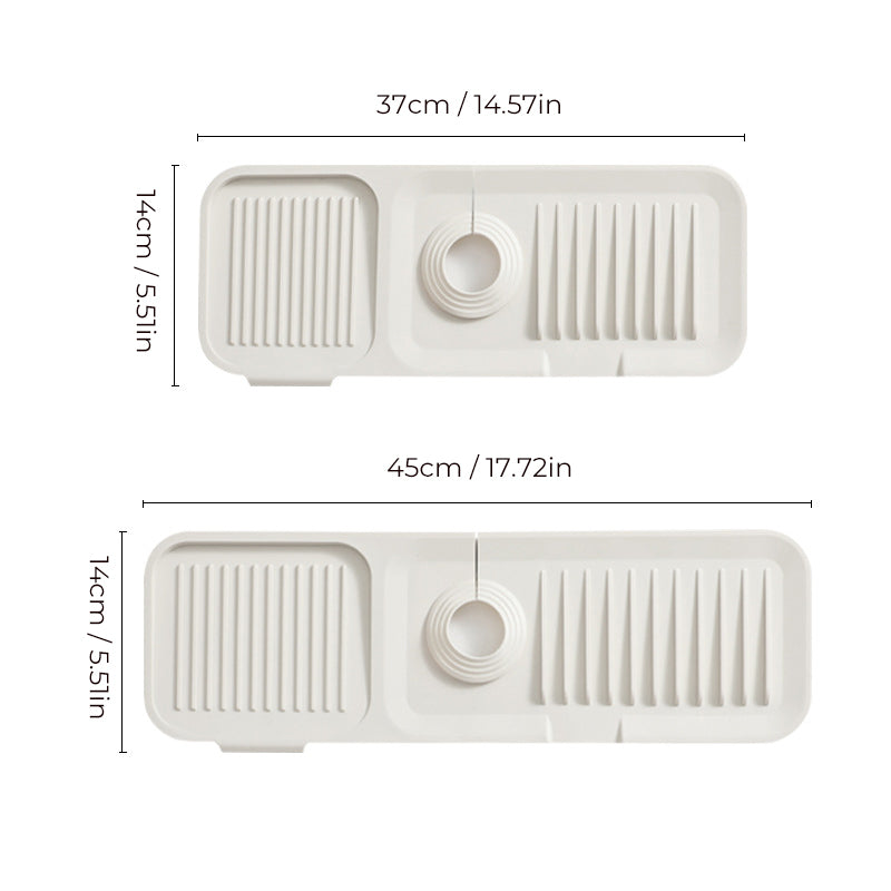 Soft-Surface Silicone Drying Mat – For Pots, Dishes, Glasses & Cutlery