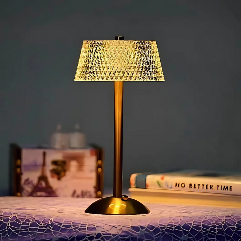 Crystal | Luxe LED‑Tischlampe mit Kristall‑Effekt