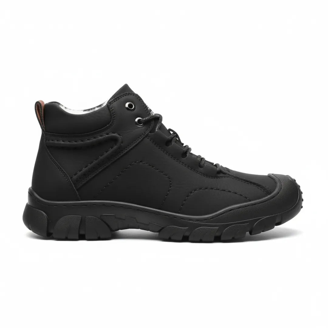 Heren Winterboots – Warme Gevoerde Wandelschoenen met Antislip Zool