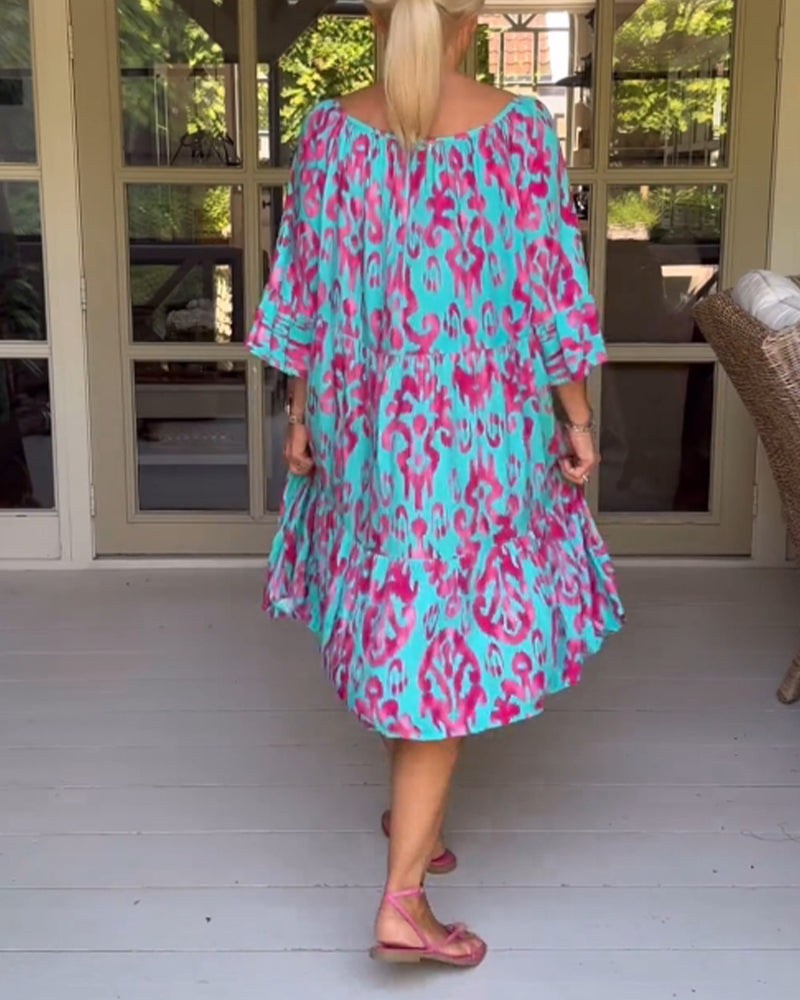 Coralie | Soft Relaxed Print Dress