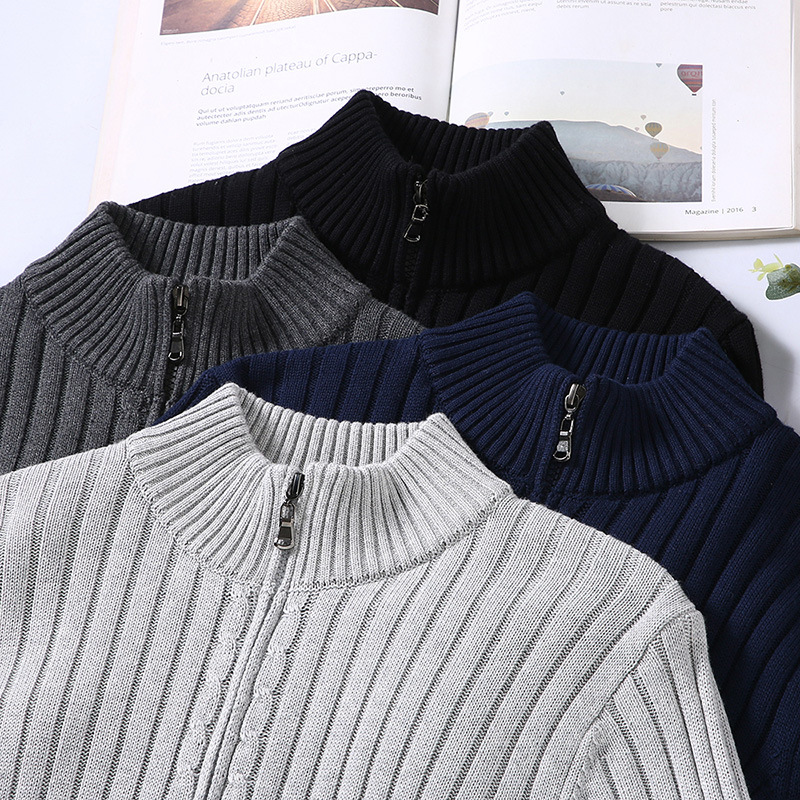 Mathieu – Veste zippée homme d’hiver col montant