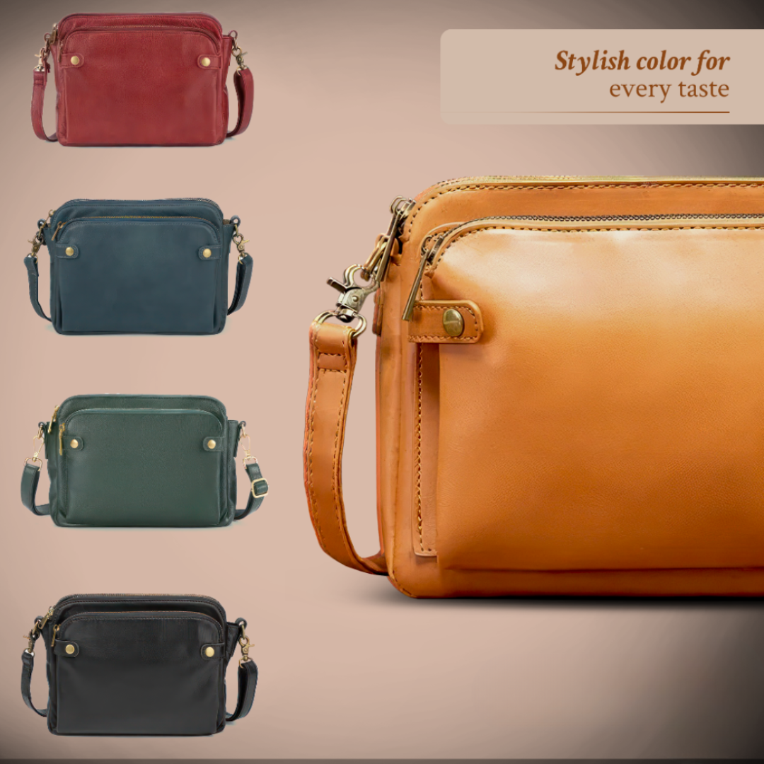 Kim™ | Classic Leather Crossbody