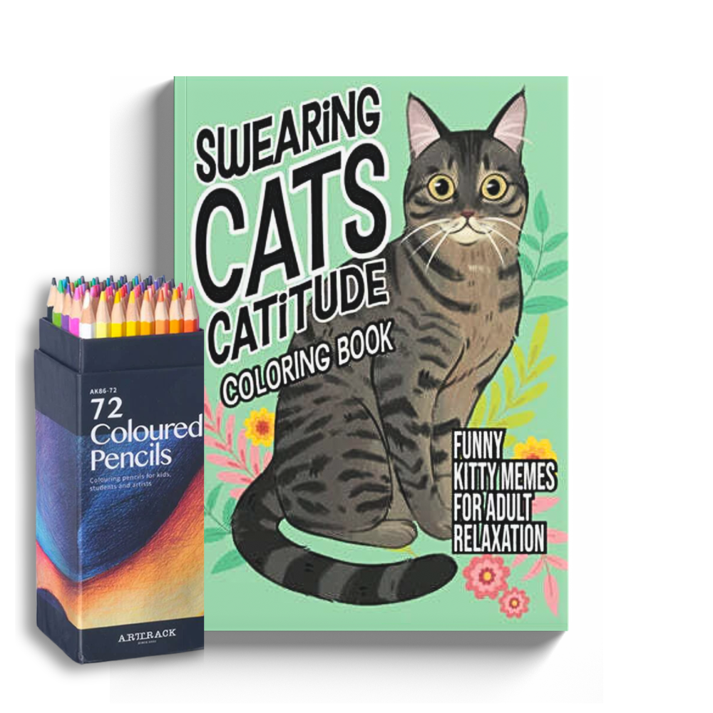 Funny Cat Coloring Book for Adults | Hilarious Cat Memes & Illustrations for Cat Lovers