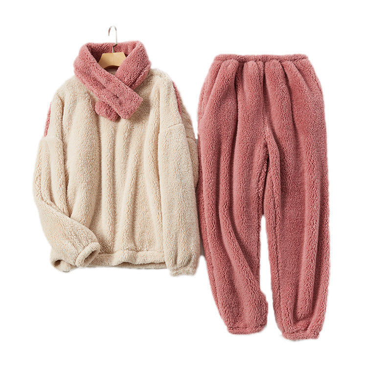 Fluffy Kerst Pyjama Set – Warme & Comfortabele Winterloungewear