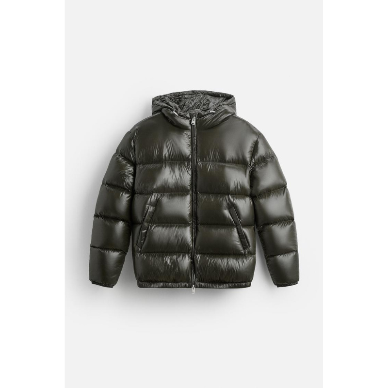 Heren Gewatteerde Puffer Jas met Capuchon