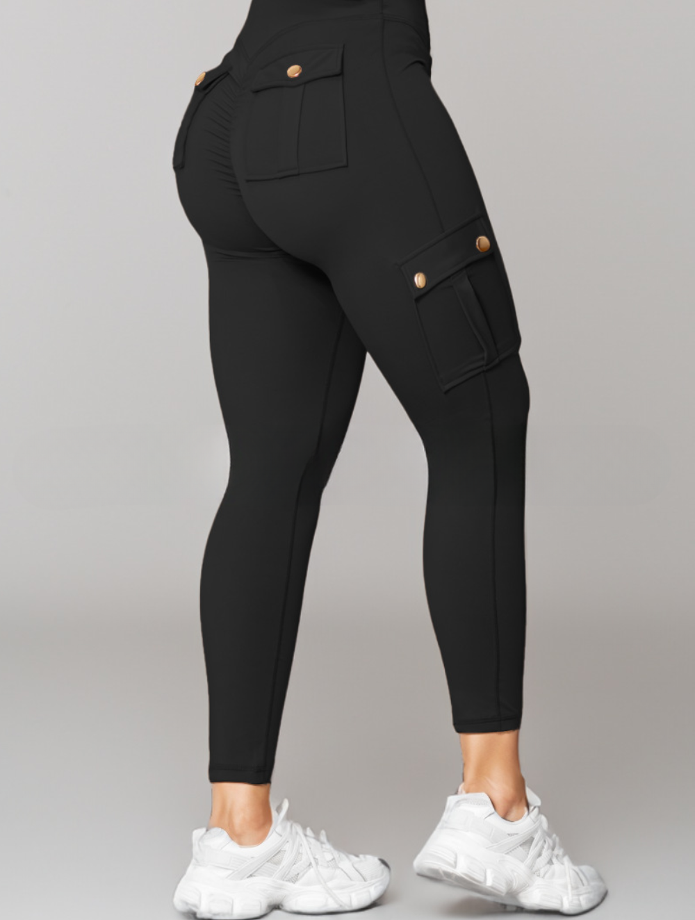 Alice – Pantalon taille haute tendance avec plusieurs poches et coupe décontractée