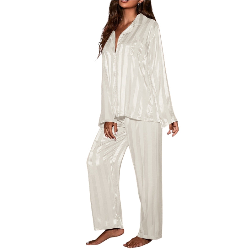 Adriana – Ensemble Pyjama à Manches Longues avec Pantalon Ample